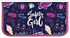 фото Пенал 1 секционный средний Schoolformat SUPER GIRL, 190х90 мм